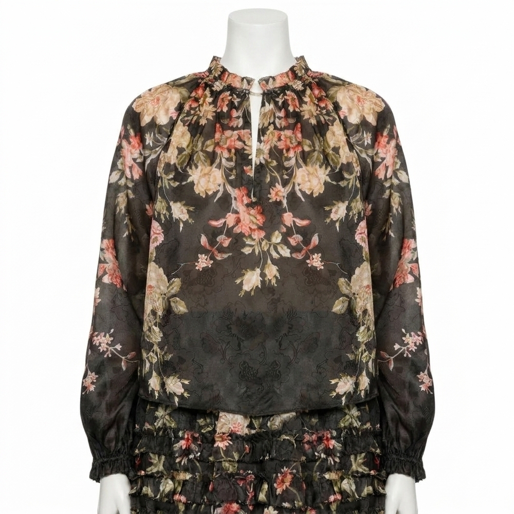 NEW SEA jolie top in floral multi